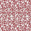 red botanical cotton fabric from Chess