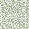 green botanical cotton fabric from Chess