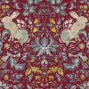 red botanical cotton fabric from Chess