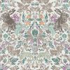 multicolour botanical cotton fabric from Chess