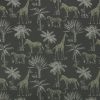 black-grey animal velvet-chenille fabric from Ashley Wilde