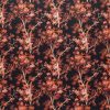 red botanical velvet-chenille fabric from Ashley Wilde