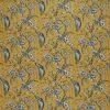 yellow botanical velvet-chenille fabric from Ashley Wilde