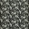 black-grey botanical velvet-chenille fabric from Ashley Wilde
