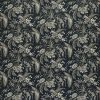 black-grey botanical velvet-chenille fabric from Ashley Wilde