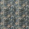 blue botanical velvet-chenille fabric from Ashley Wilde