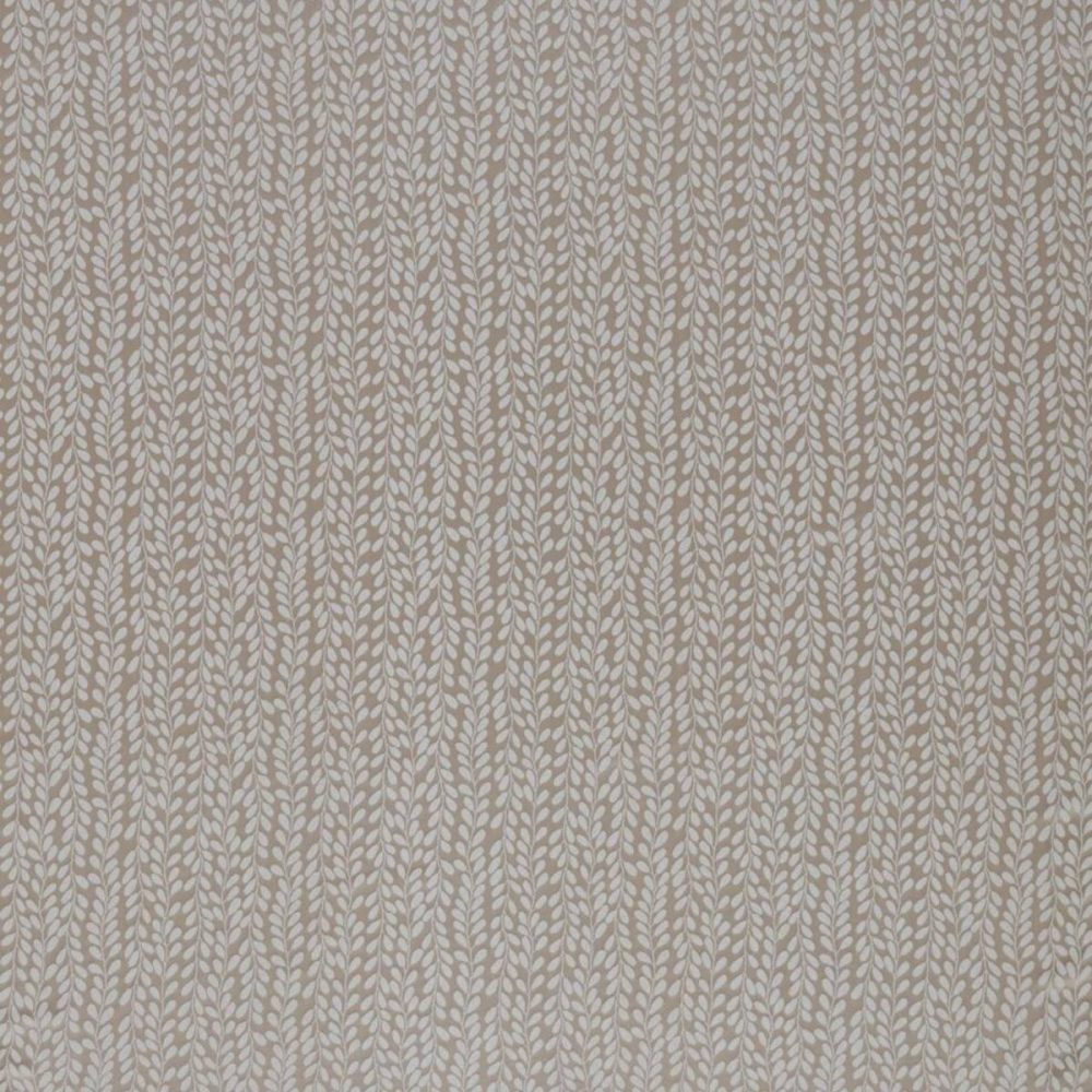Keon Fabric - Linen by black-grey botanical jacquard fabric from Ashley Wilde