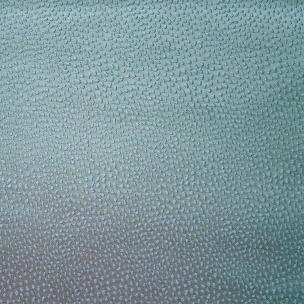 Blean Fabric - Teal by green spotted silk-satin fabric from Ashley Wilde