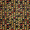 multicolour geometric jacquard fabric from Designers Guild