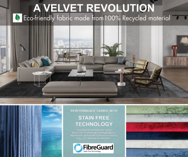 Velvet Revolution Fabric - Graphite by Velvet Revolution Fabric - Graphite from