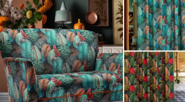 Rainforest Fabric - Kingfisher by Rainforest Fabric - Kingfisher from