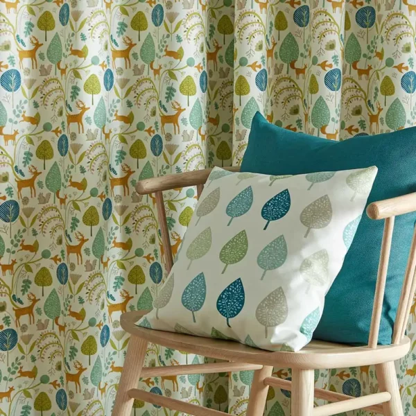 Scandi Woodland Fabric - Burnt Orange from