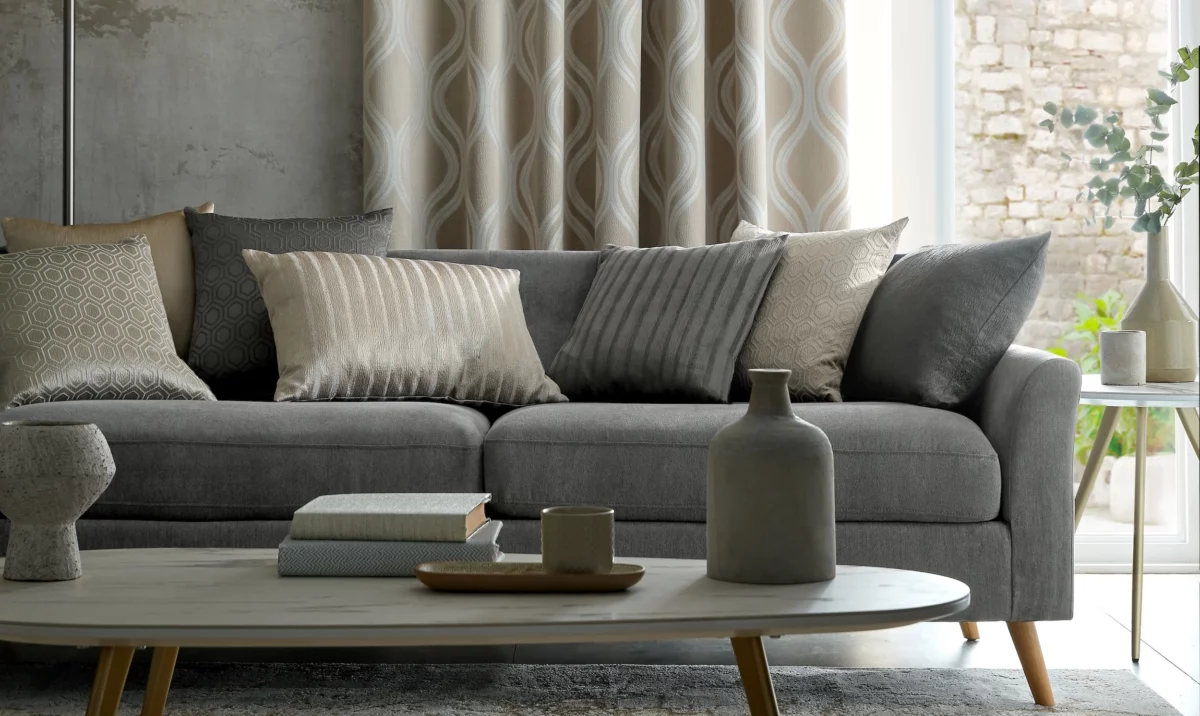 Paphos Fabric - Silver by Paphos Fabric - Silver from