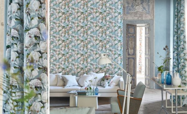 Peonia Lino Fabric - Zinc by Peonia Lino Fabric - Zinc from