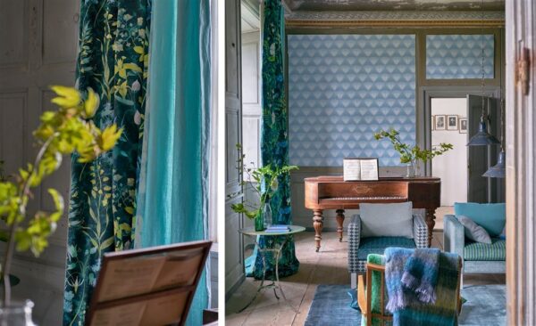 Fritillaria Fabric - Malachite by Fritillaria Fabric - Malachite from
