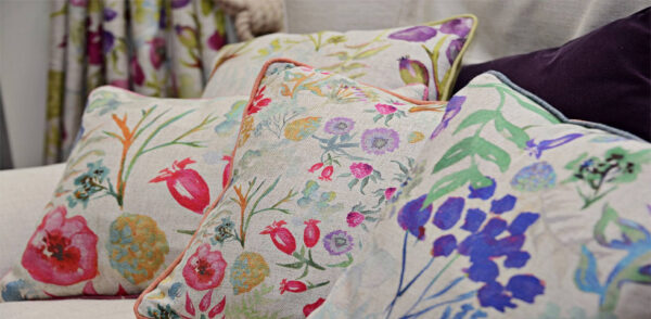 Wildflowers Fabric - Plum by Wildflowers Fabric - Plum from