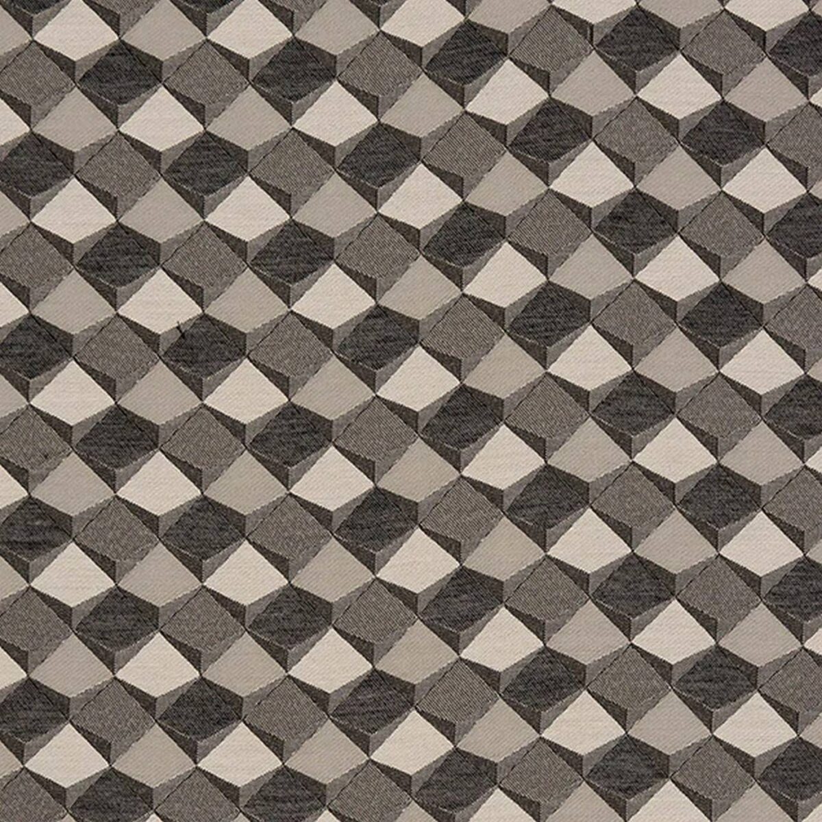 Patagonia Fabric - Dove by black-grey geometric woven fabric from Fryetts