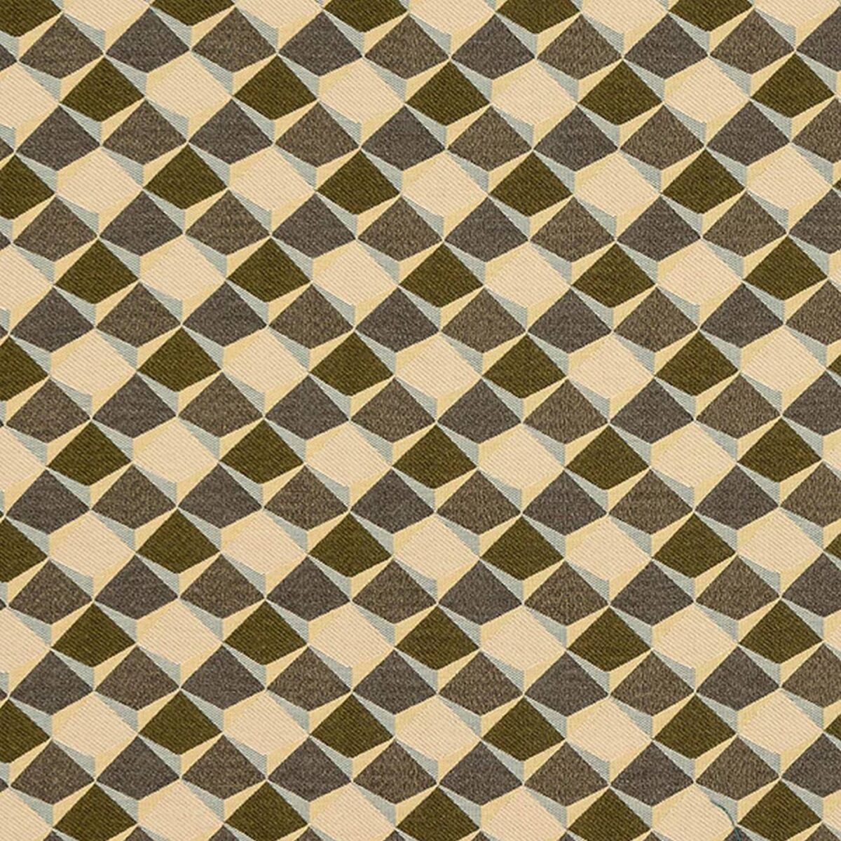 Patagonia Fabric - Teal by green geometric woven fabric from Fryetts