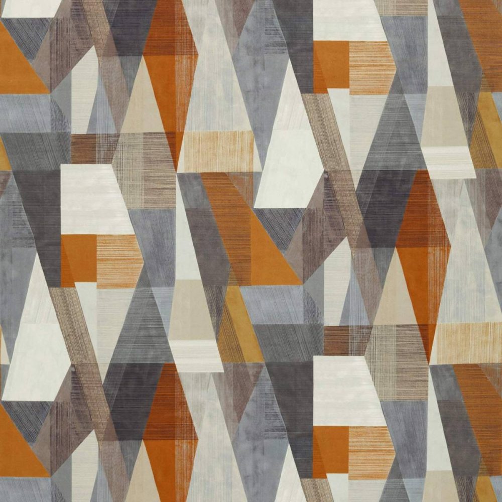 Pythagorum Fabric - Pewter / Bronze by Pythagorum Fabric - Pewter / Bronze from