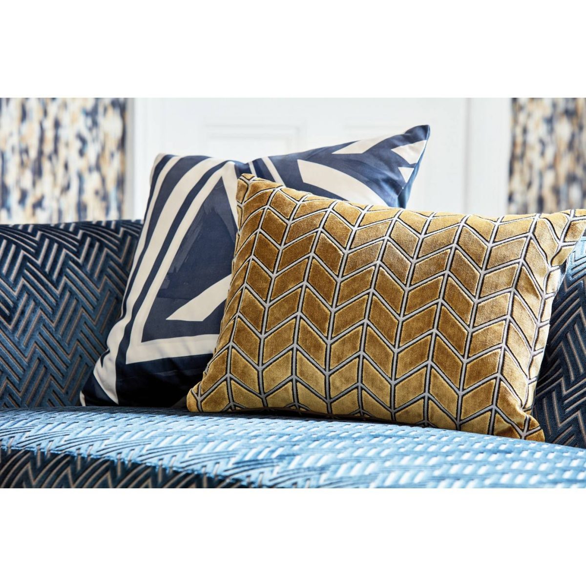 Perplex Fabric - Ochre by Perplex Fabric - Ochre from