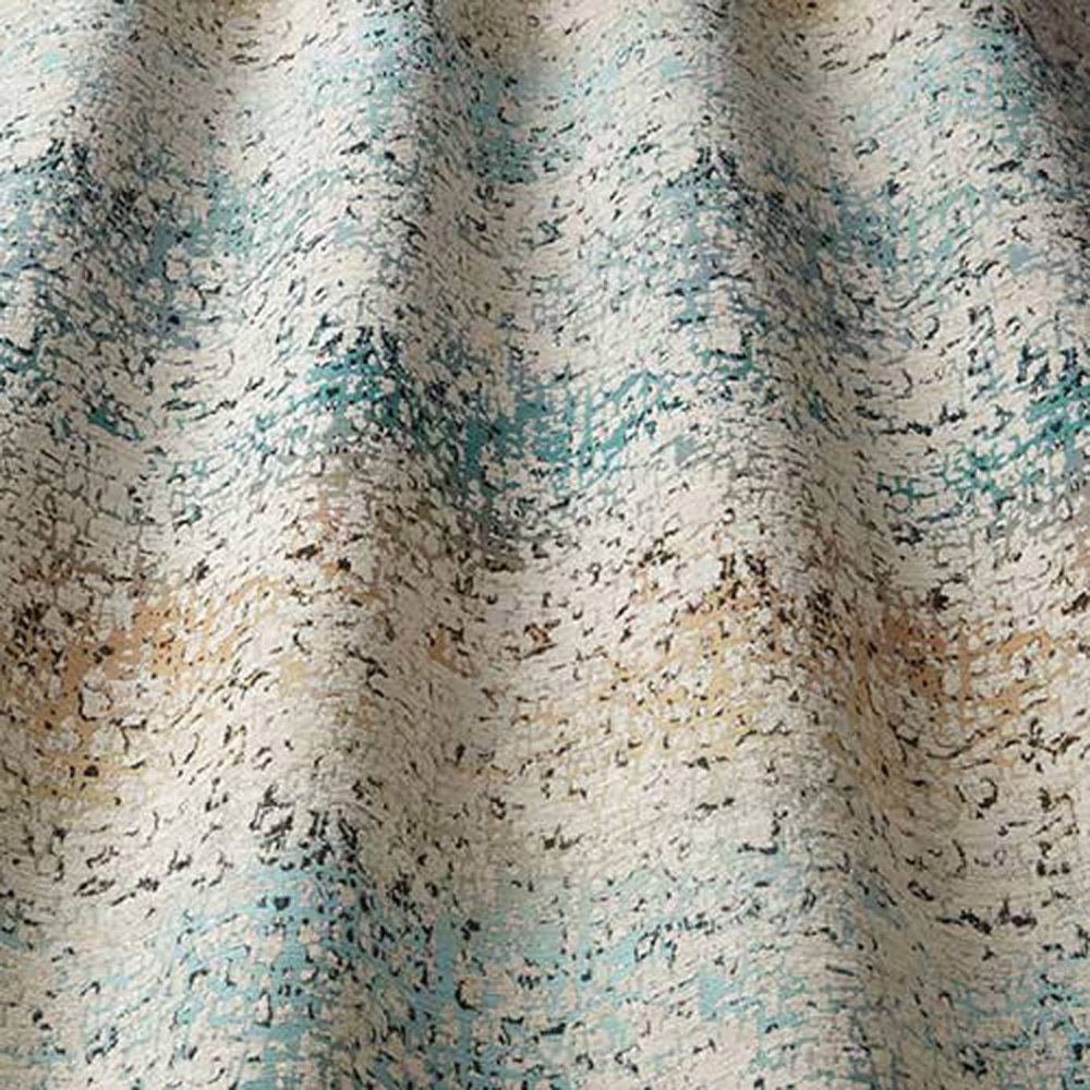 Mode Fabric - Teal by black-grey misc jacquard fabric from iLiv