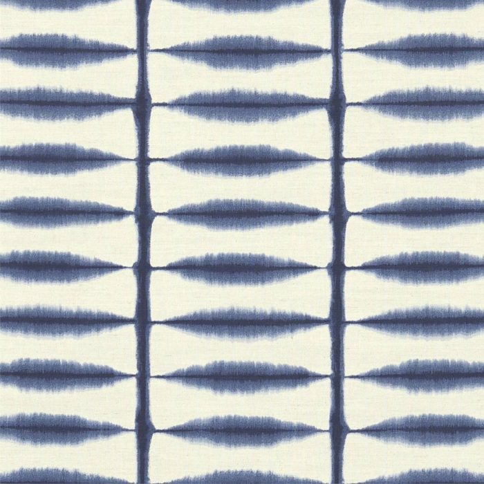 Shibori Fabric - Indigo / Linen swatch