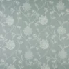 blue botanical embroideried fabric from Fibre Naturelle