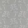 black-grey botanical embroideried fabric from Fibre Naturelle