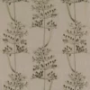 green botanical embroideried fabric from Fibre Naturelle