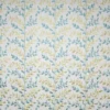 blue botanical embroideried fabric from Fibre Naturelle