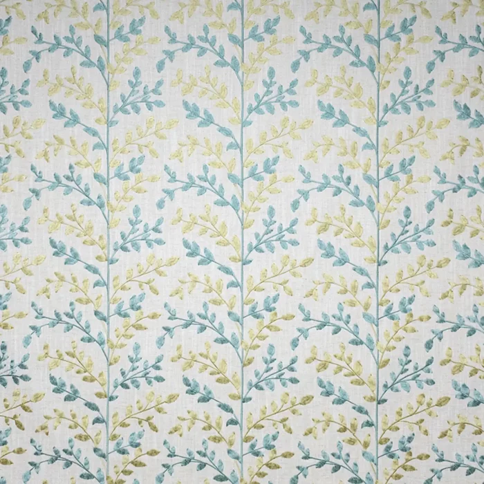 Zoe Fabric - Sky / Light Goldenrod swatch