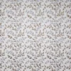 white botanical embroideried fabric from Fibre Naturelle