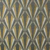 black-grey geometric jacquard fabric from Fibre Naturelle