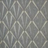 black-grey geometric jacquard fabric from Fibre Naturelle