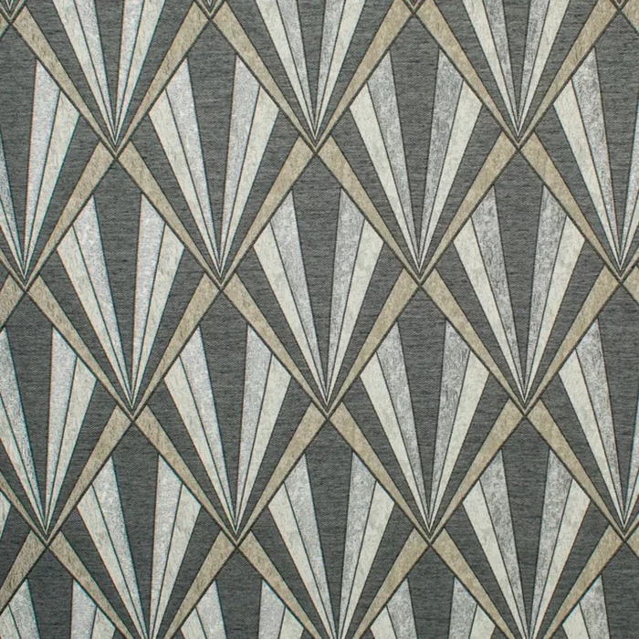 Vogue Fabric - Black Chrome swatch