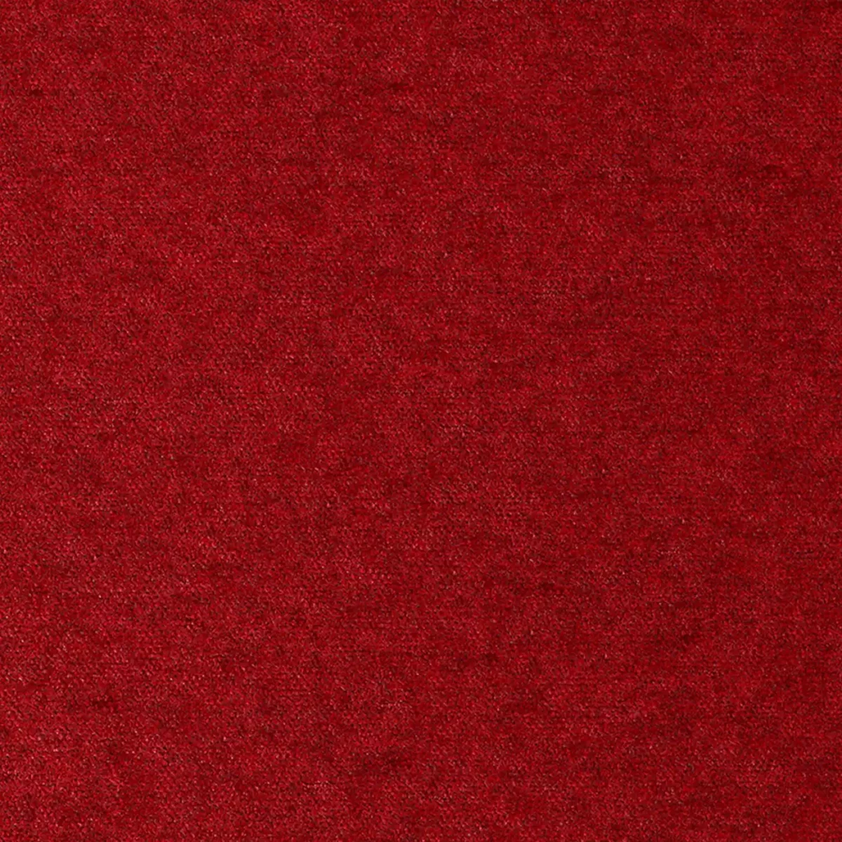 Velvet Revolution Fabric - Cherry by red plain velvet-chenille fabric from Fibre Naturelle
