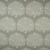 white botanical jacquard fabric from Fibre Naturelle