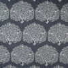 blue botanical jacquard fabric from Fibre Naturelle