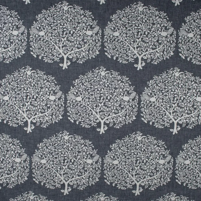 Tree of Life Fabric - Denim swatch