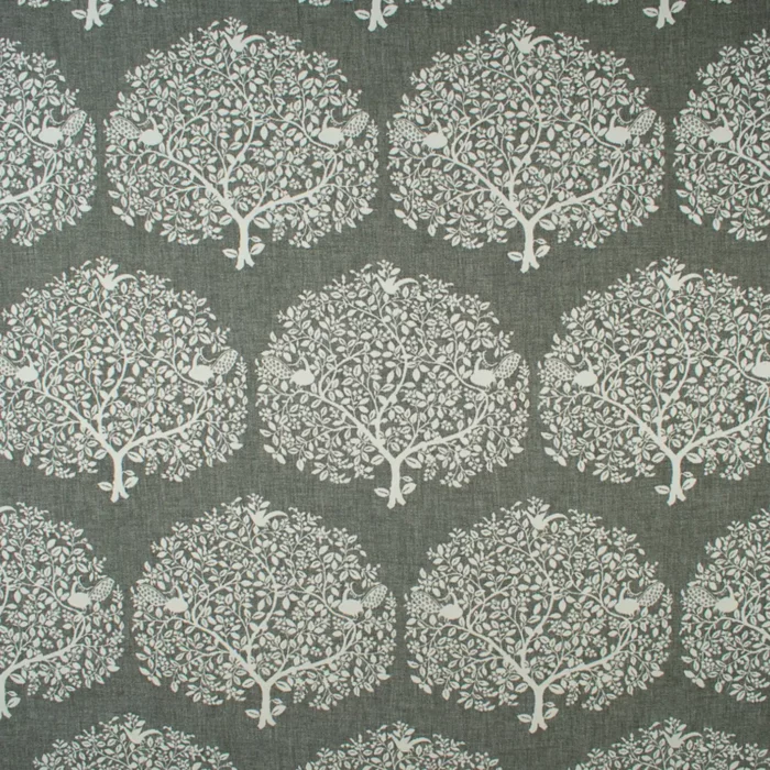 Tree of Life Fabric - Graphite swatch