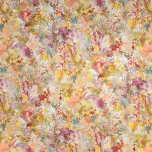 multicolour botanical cotton fabric from Fibre Naturelle