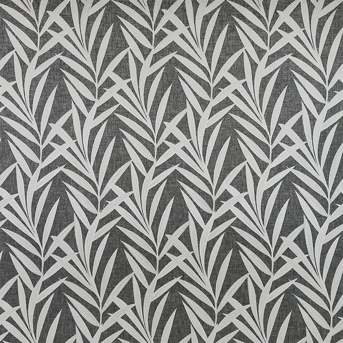 black-grey botanical woven fabric from Fibre Naturelle