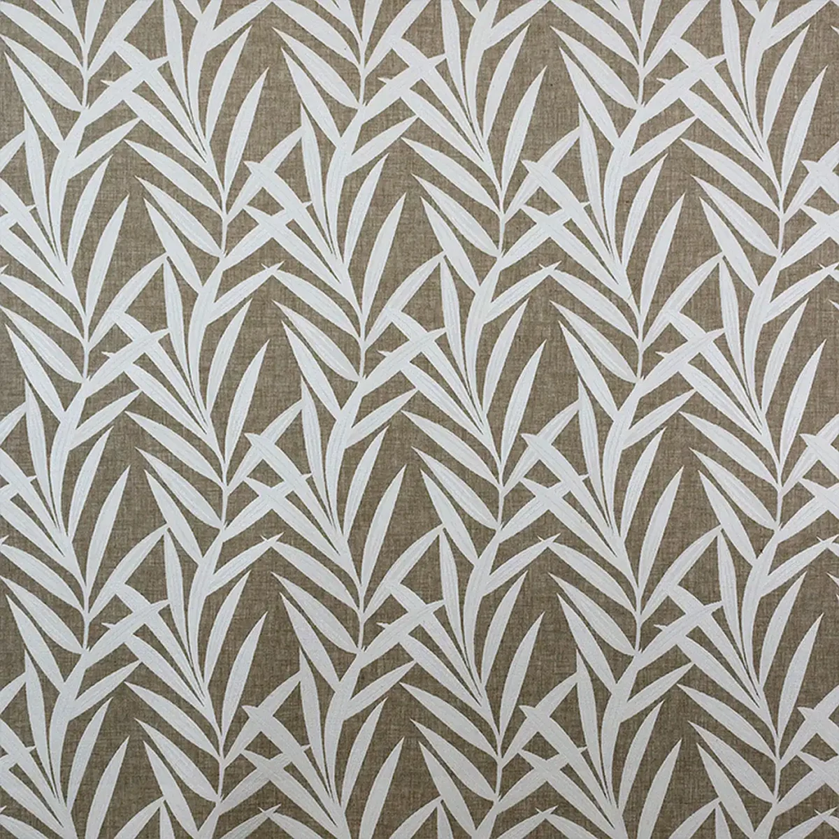 Sagano Fabric - Perfectly Taupe by white botanical woven fabric from Fibre Naturelle