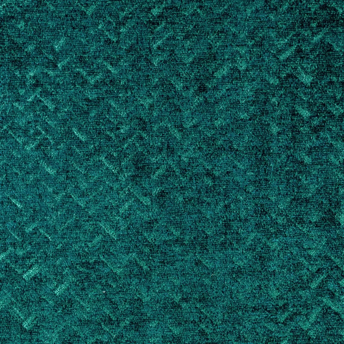 Romeo Fabric - Kingfisher by green plain velvet-chenille fabric from Fibre Naturelle