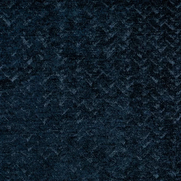 Romeo Fabric - Midnight by blue plain velvet-chenille fabric from Fibre Naturelle