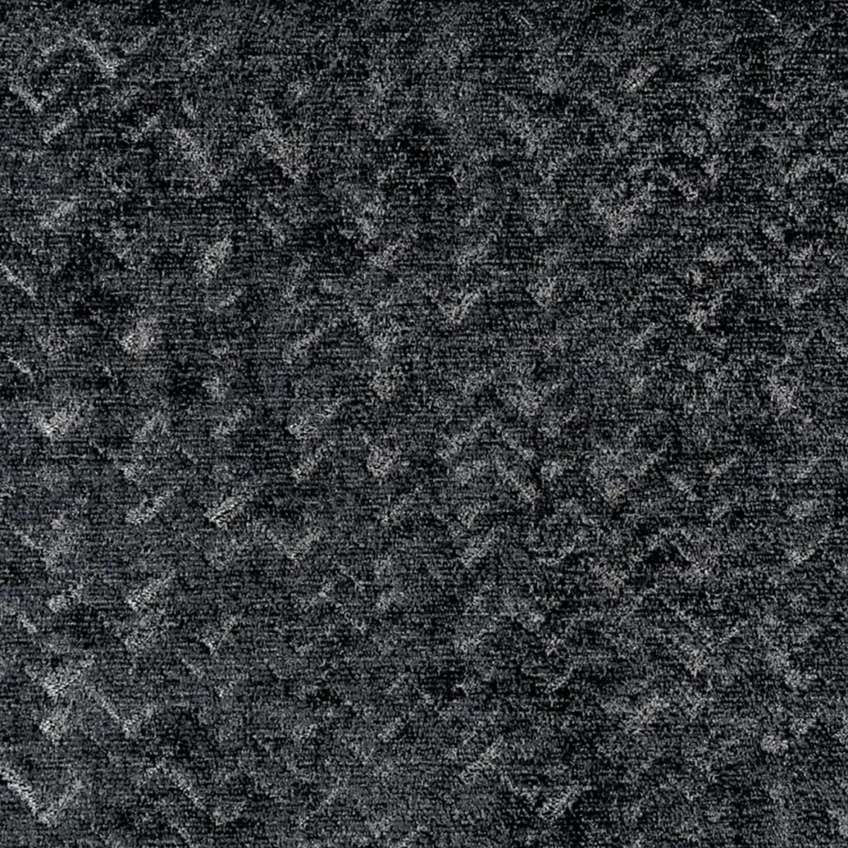 black-grey plain velvet-chenille fabric from Fibre Naturelle