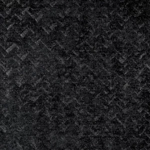 black-grey plain velvet-chenille fabric from Fibre Naturelle