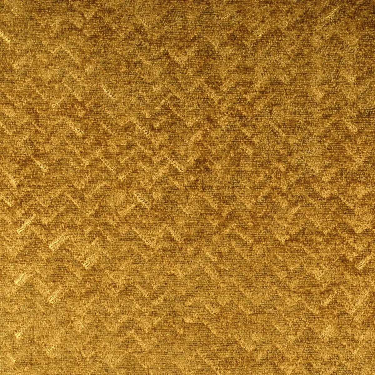 Romeo Fabric - Saffron by yellow plain velvet-chenille fabric from Fibre Naturelle