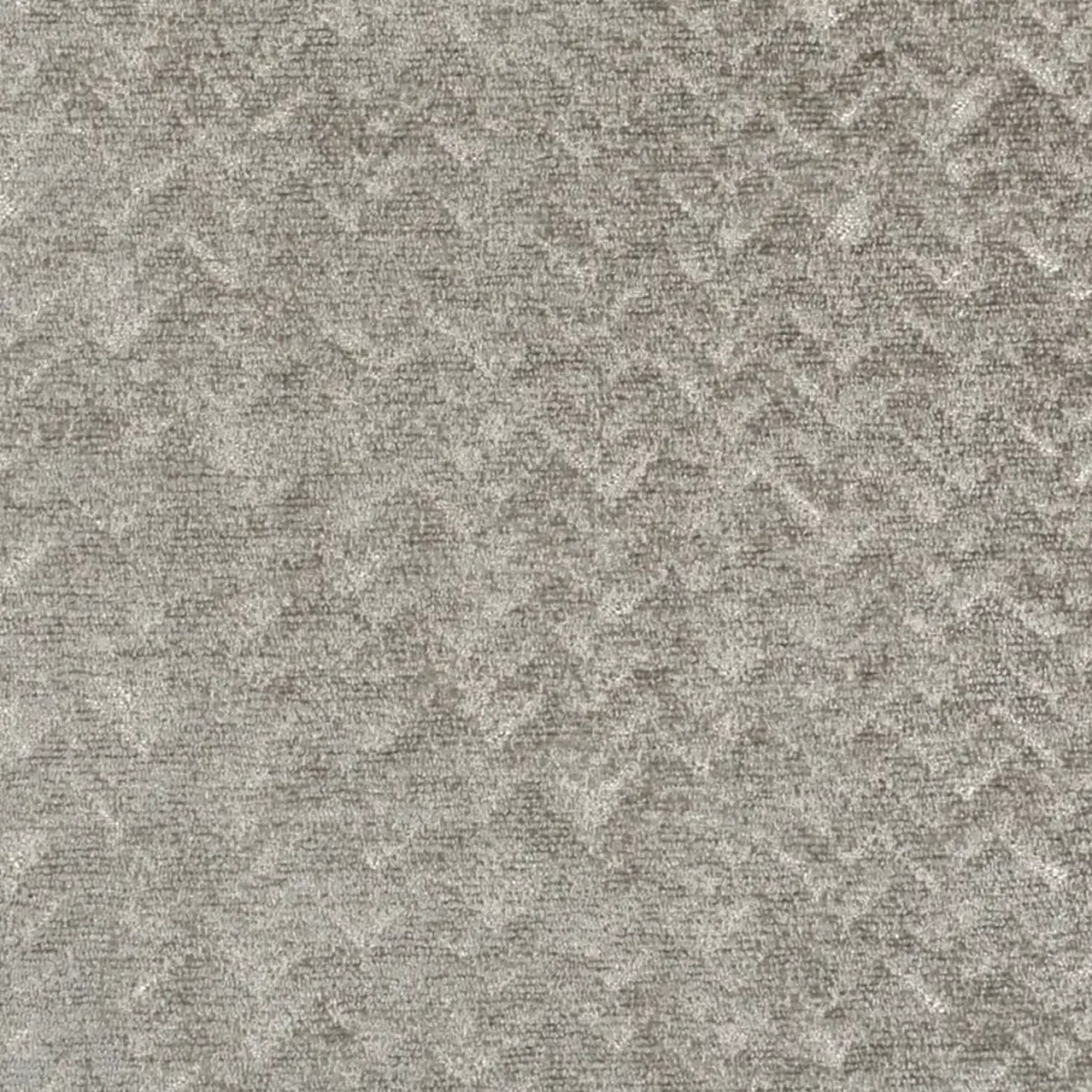 Romeo Fabric - Platinum by white plain velvet-chenille fabric from Fibre Naturelle