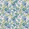 blue botanical cotton fabric from Fibre Naturelle